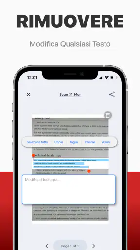 PDF Scanner, Editore Documenti screenshot