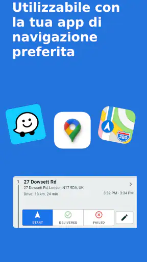 Pianificazione del percorso screenshot