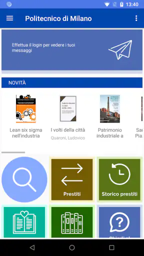 Polimi Library screenshot
