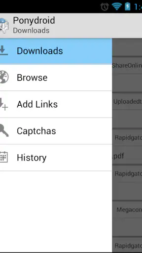 Ponydroid Download Manager screenshot