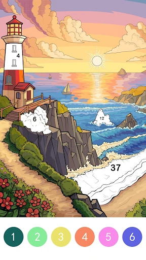 Pop Color - Paint by number screenshot