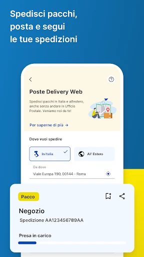 Poste Italiane screenshot