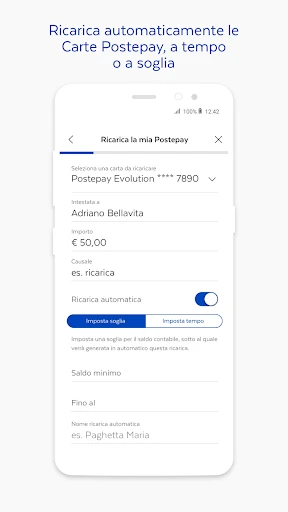 Postepay screenshot