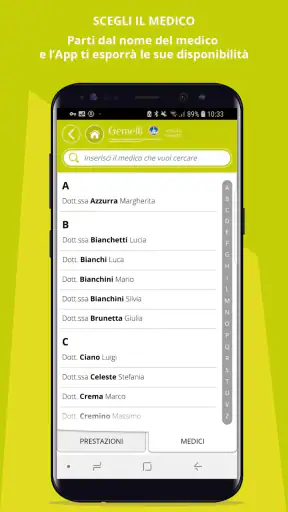 Prenoting Gemelli screenshot