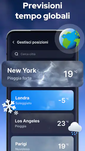 Previsioni del tempo con radar screenshot