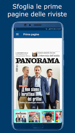 Prime pagine screenshot