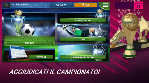 Pro 11 - Football Manager Game screenshot