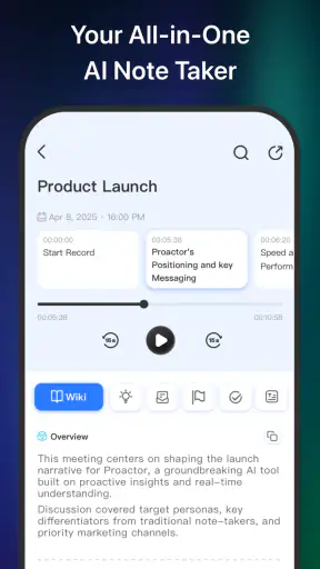 Proactor AI-Proactive AI Notes screenshot