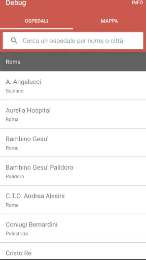Pronto Soccorso Lazio Ospedali screenshot