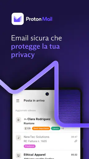 Proton Mail: Email cifrate screenshot