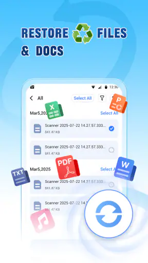 QuickRecover HomeApp screenshot