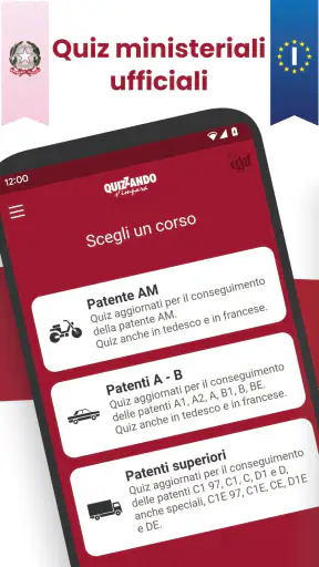 Quiz Patente 2026 screenshot
