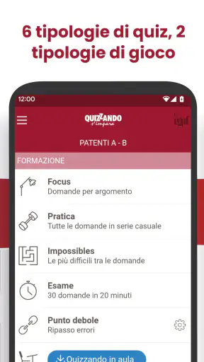 Quiz Patente 2026 screenshot