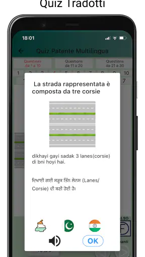 Quiz Patente Multilingua 2026 screenshot
