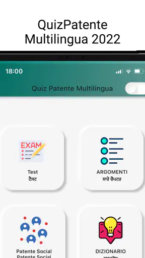 Quiz Patente Multilingua 2026 screenshot