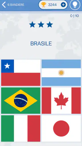 Quiz sulle bandiere del mondo screenshot