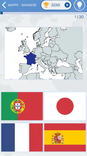 Quiz sulle bandiere del mondo screenshot