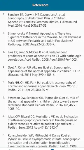 Radiology Measurements screenshot