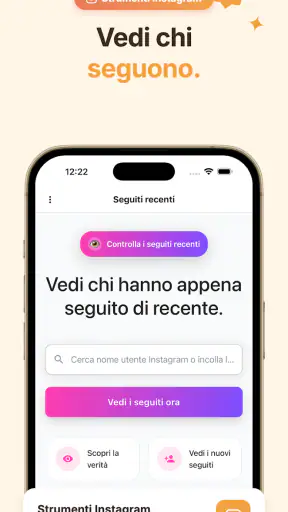 Recent Follow: Ultimi Seguiti screenshot