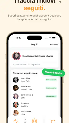Recent Follow: Ultimi Seguiti screenshot