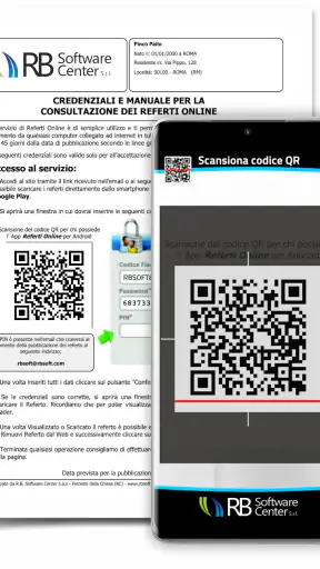 Referti Online screenshot