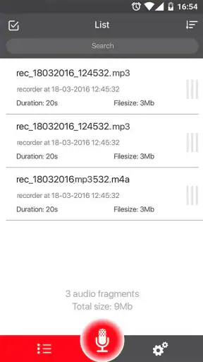 Registratore Vocale screenshot