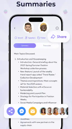Registratore vocale & Note IA screenshot