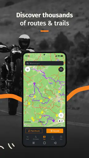 REVER-GPS per moto e percorsi screenshot
