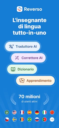 Reverso Traduttore, Dizionario screenshot
