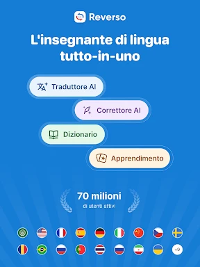 Reverso Traduttore, Dizionario screenshot