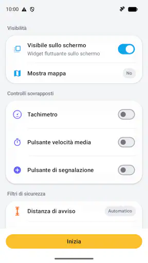 Rilevatore autovelox: Widget screenshot