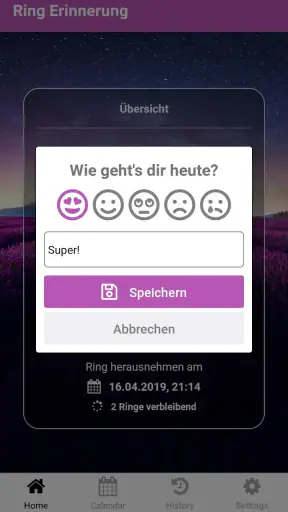Ring Reminder screenshot