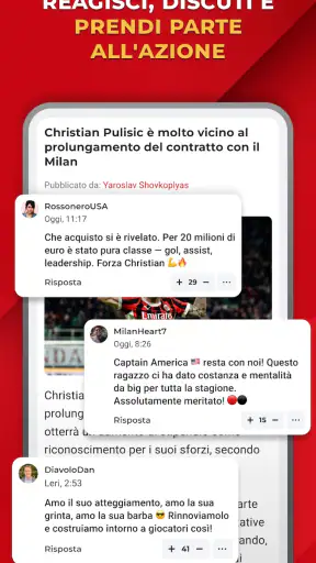 Rossoneri Live – App del Milan screenshot