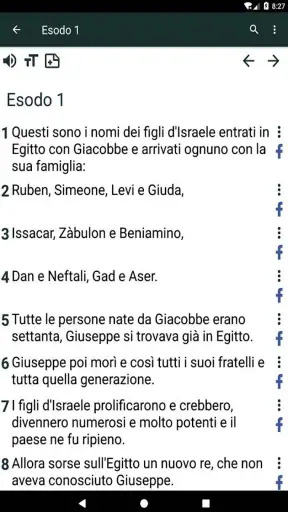 Sacra Bibbia CEI in italiano screenshot