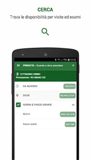 SALUTILE Prenotazioni screenshot