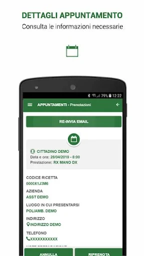 SALUTILE Prenotazioni screenshot