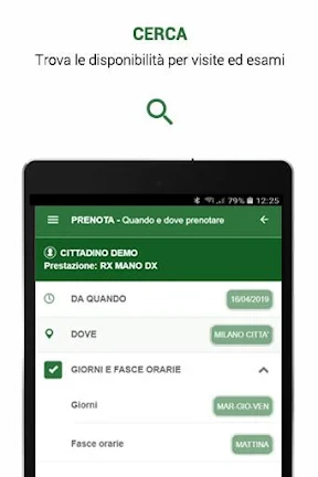 SALUTILE Prenotazioni screenshot