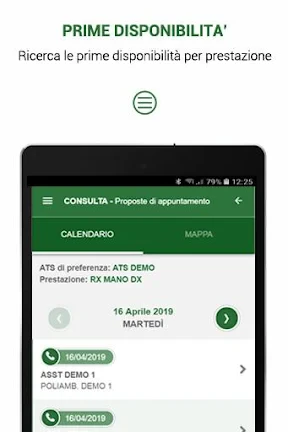 SALUTILE Prenotazioni screenshot