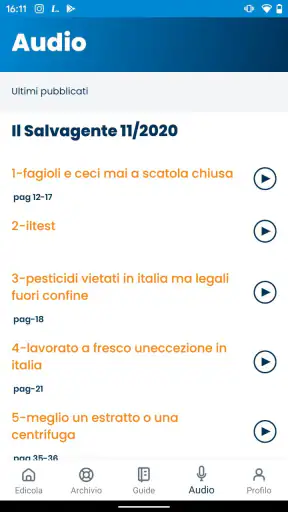 Salvagente screenshot