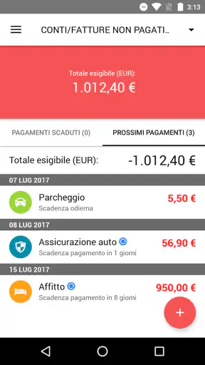 Scadenzario bollette Pro screenshot