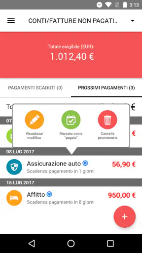 Scadenzario bollette Pro screenshot
