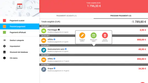 Scadenzario bollette Pro screenshot