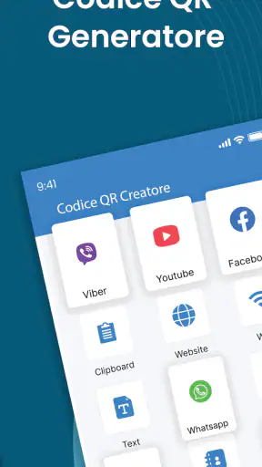 Scanner e generatore codici QR screenshot
