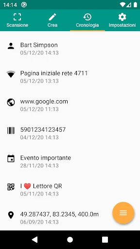 Scanner QR e codici a barre screenshot