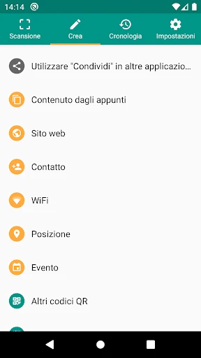 Scanner QR e codici a barre screenshot