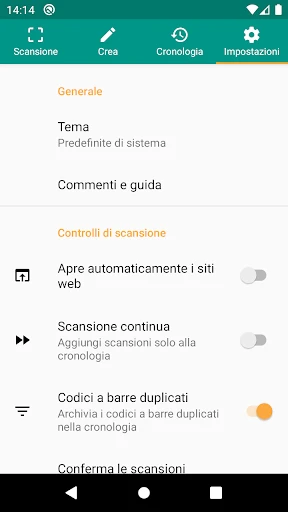 Scanner QR e codici a barre screenshot