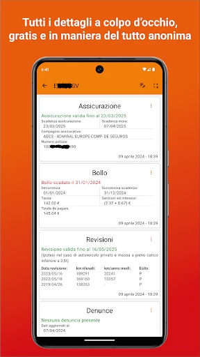 Scanner Veicoli screenshot