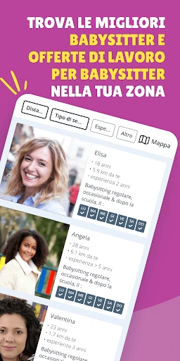Sitly - L'app di babysitting screenshot