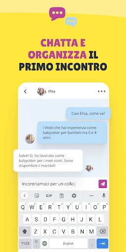 Sitly - L'app di babysitting screenshot