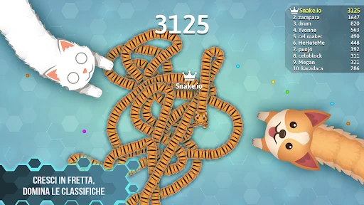 Snake.io - Bei giochi Sfide.io screenshot